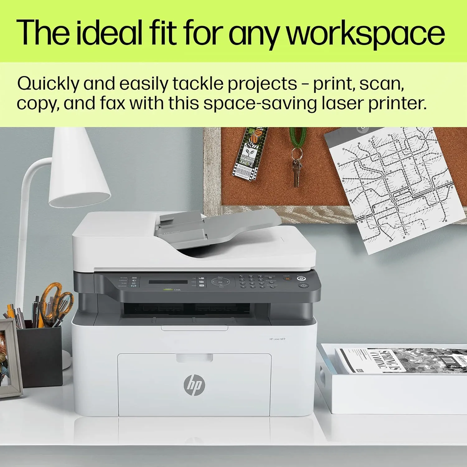 HP Laser Printer MFP 1188FNW A4 Multi Function with WiFi | ADF | Lan | FAX view 3